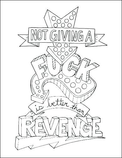 Printable Coloring Books Swear Word Adult Coloring Pages Free 389x504 Printable Coloring Books Swear Word Adult Coloring Pages Free