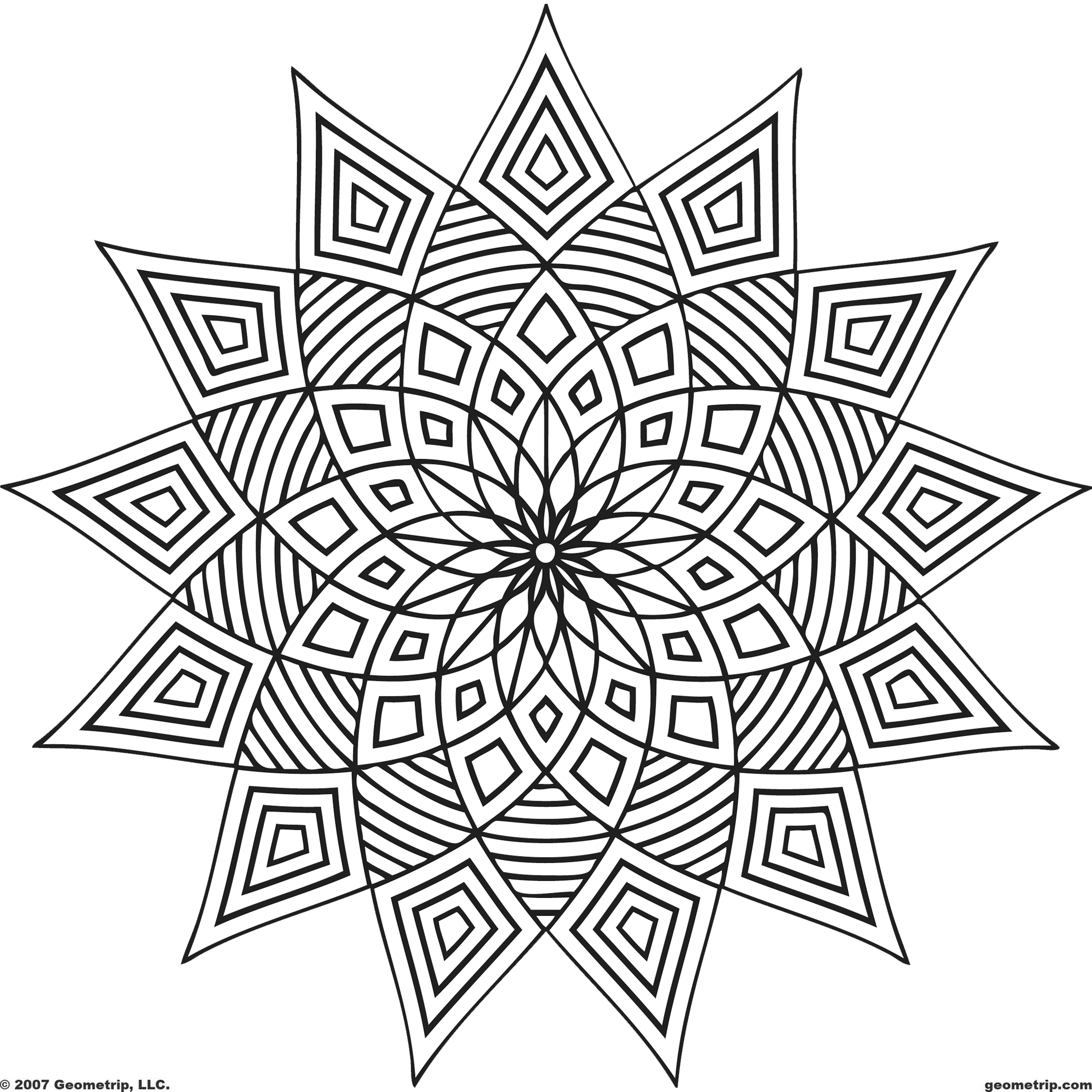 2250x2250 Shrewd Kaleidoscope Coloring Pages Pdf Book Ribsvigyapan Com Free