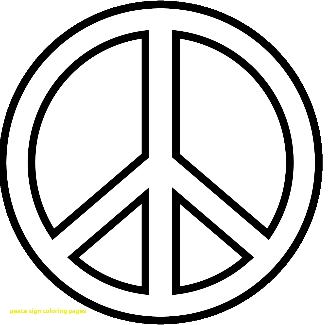 Peace Sign Coloring Pages With Free Peace Sign Coloring Pages 1331x1319 Peace Sign Coloring Pages With Free Peace Sign Coloring Pages