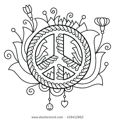 Peace Symbol Coloring Pages Peace Signs Coloring Pages Peace Sign 450x470 Peace Symbol Coloring Pages Peace Signs Coloring Pages Peace Sign