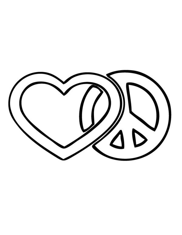Peace And Love Coloring Pages Love And Peace Sign Coloring Page 600x776 Peace And Love Coloring Pages Love And Peace Sign Coloring Page