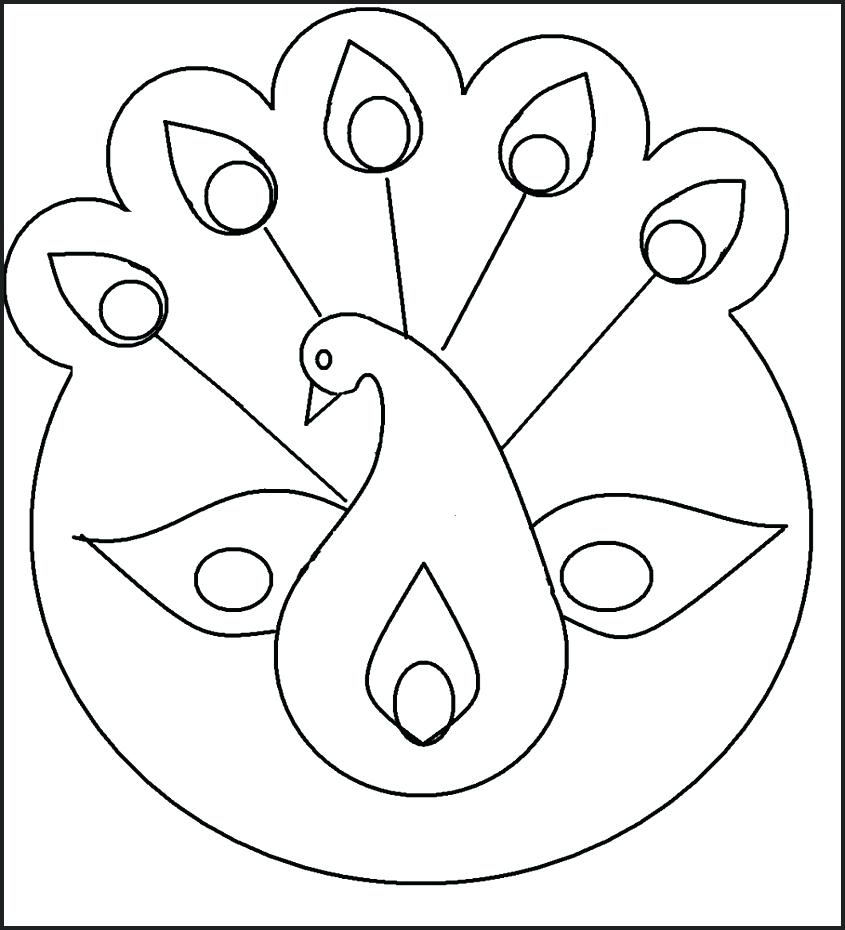 845x930 Peacock Coloring Pages Print Cute Patterns Peacock Designs