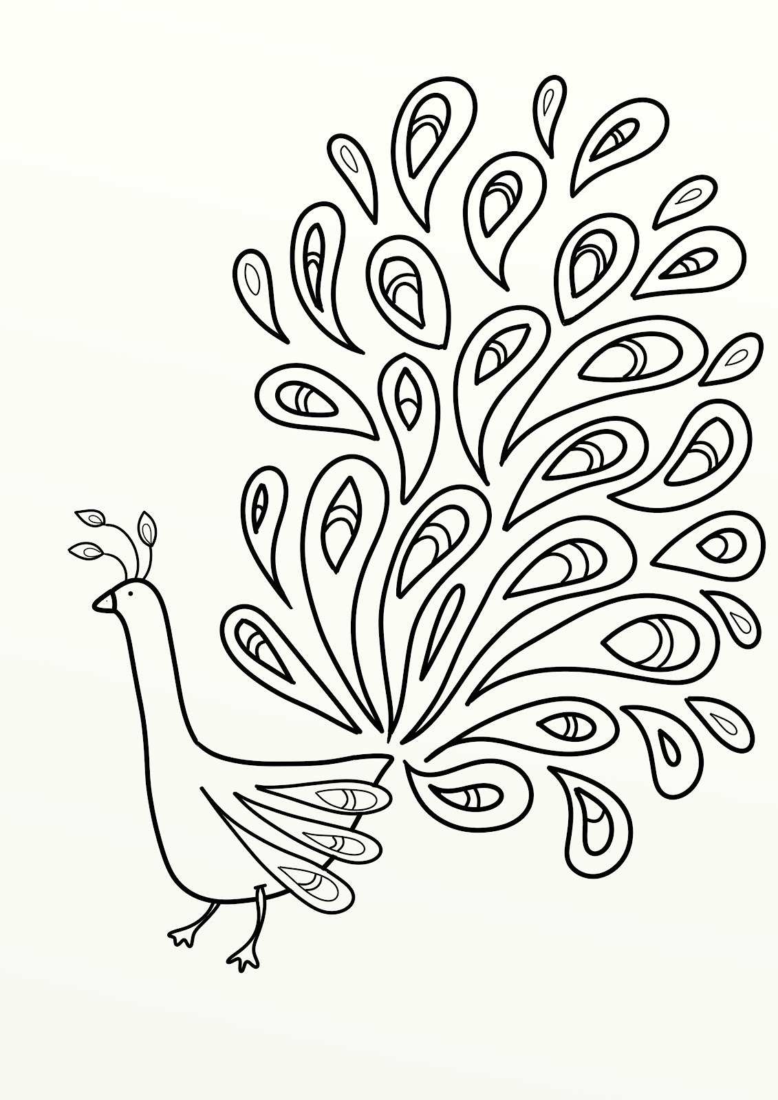 1131x1600 Bird Peacock Coloring Pages Free Printable Coloring Pages (3