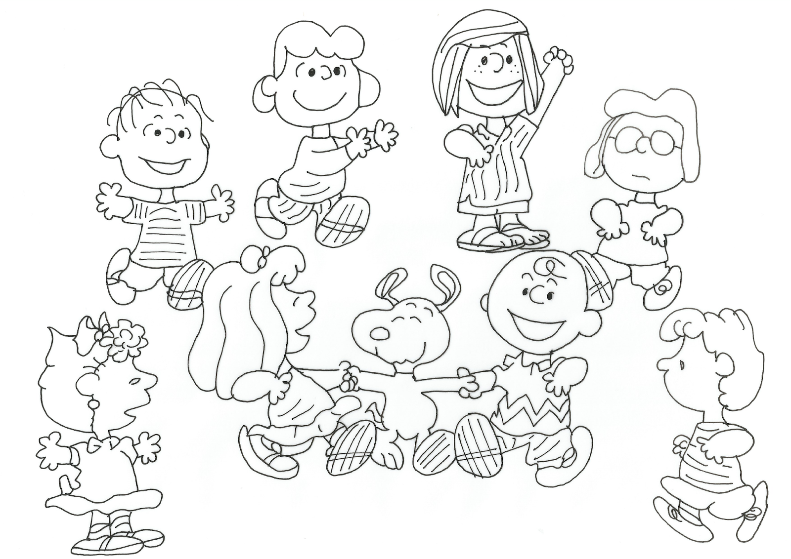 1600x1132 Peanuts Coloring Pages