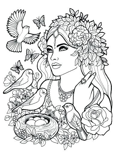 385x512 People Coloring Pages Adult Coloring Pages Of People Pin