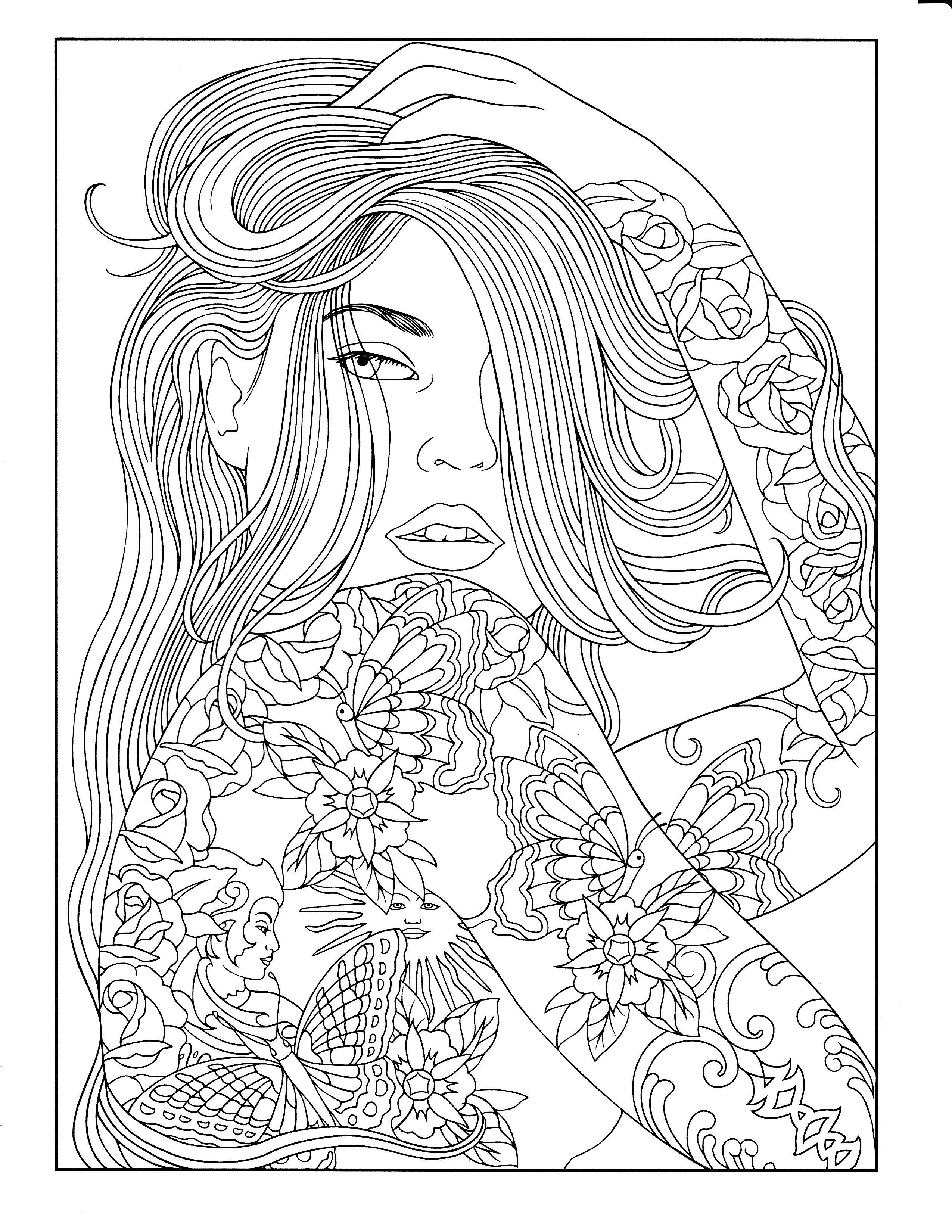 2550x3300 Printable Coloring Page Pinteres Line Art Coloring Pages Free