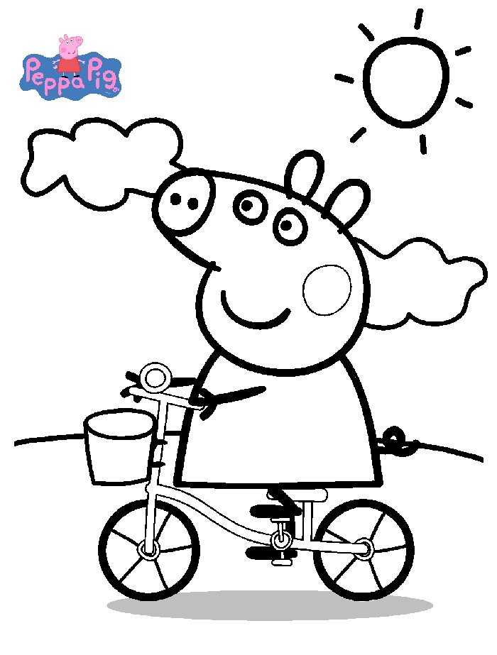 Kids N 20 Coloring Pages Of Peppa Pig 700x923 Kids N 20 Coloring Pages Of Peppa Pig
