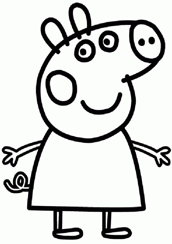 Print Coloring Image Peppa Pig Colouring, Free And Birthdays 595x842 Print Coloring Image Peppa Pig Colouring, Free And Birthdays