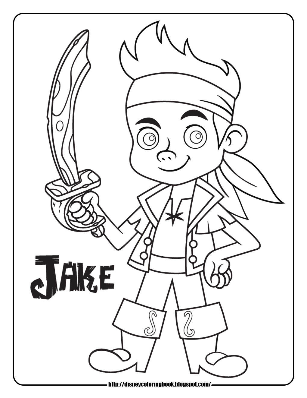 Jake The Pirate Coloring Pages Newyork 1020x1320 Jake The Pirate Coloring Pages Newyork