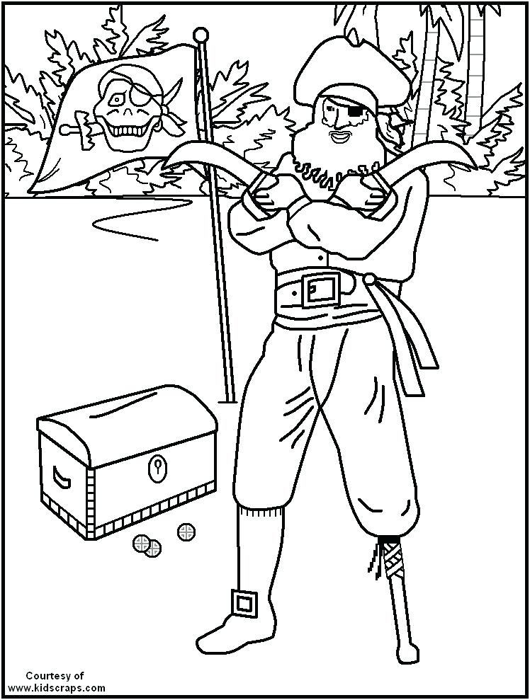 Pirate Coloring Page 748x989 Pirate Coloring Page