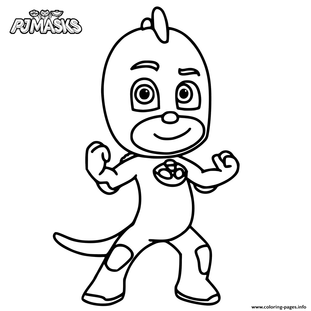 1024x1024 Pj Masks Gecko Coloring Pages Fresh Colour In Gekko From Pj Masks