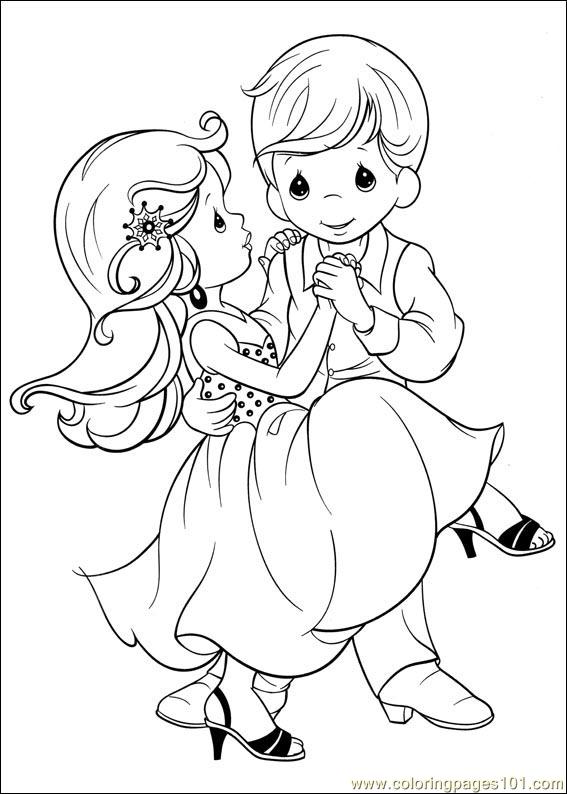 567x794 Precious Moments 08 Coloring Page