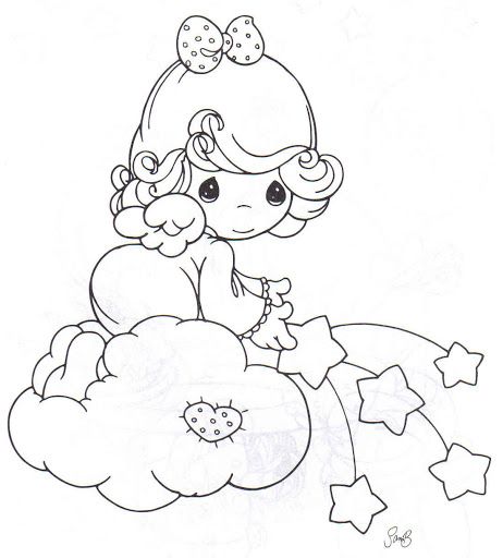 462x512 Precious Moments Coloring Pages
