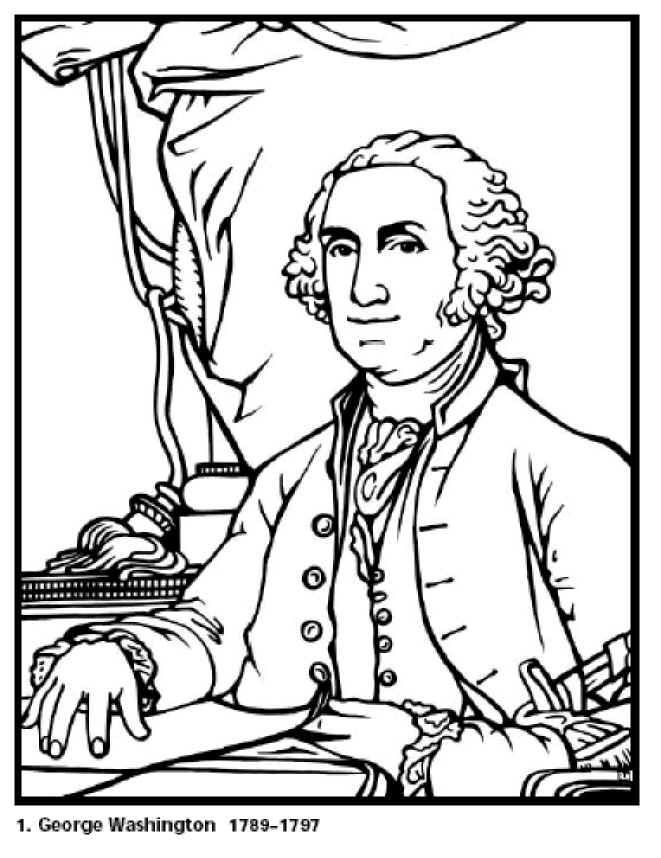 661x858 Free Coloring Pages For Kids. George Washington Our First