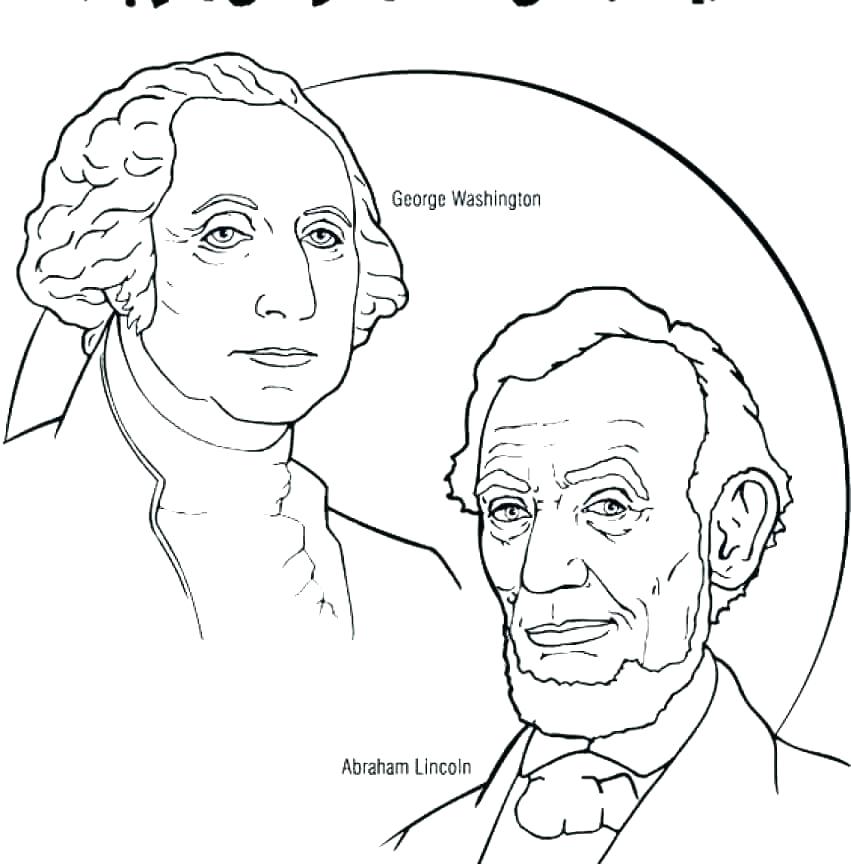 851x864 Presidents Coloring Pages Presidents Day Coloring Pages Beauteous