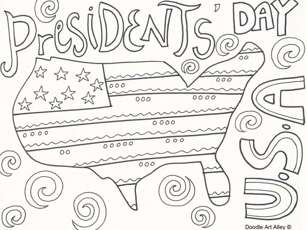 1024x768 Presidents Day Coloring Pages Free Of Printable Adult Preschool Us