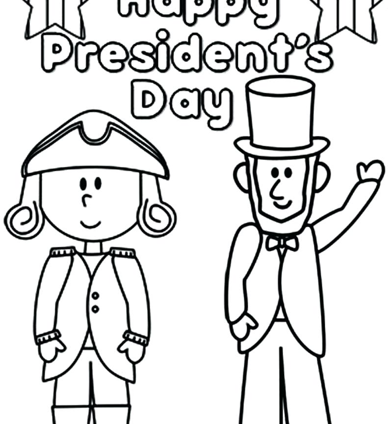 791x864 Coloring Pages President Frightening For Kids Presidents Day