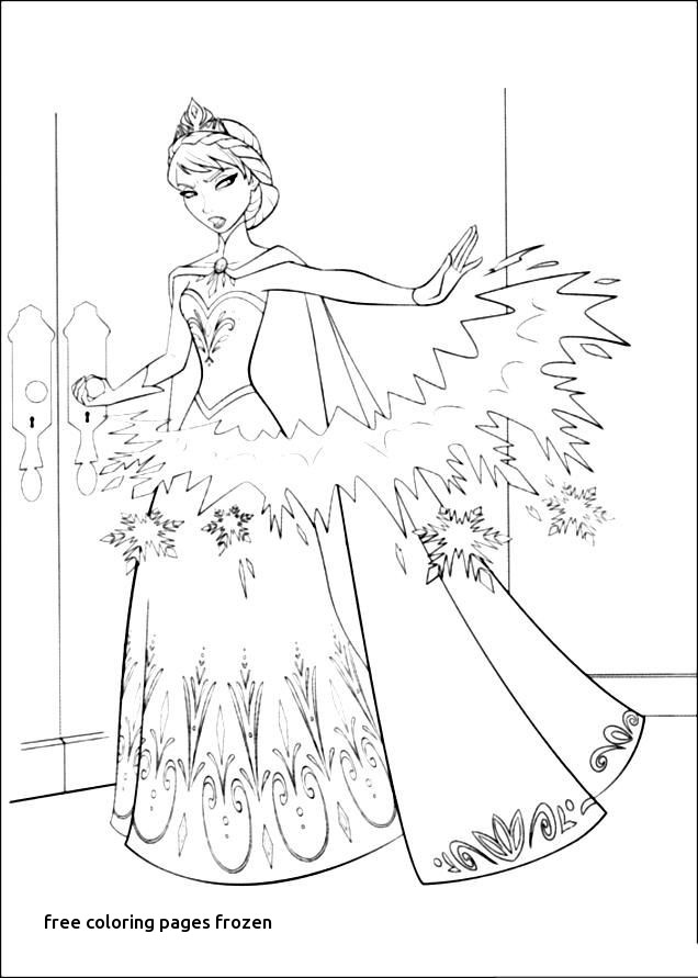 636x891 Free Coloring Pages Frozen Elegant Free Christmas Disney Princess