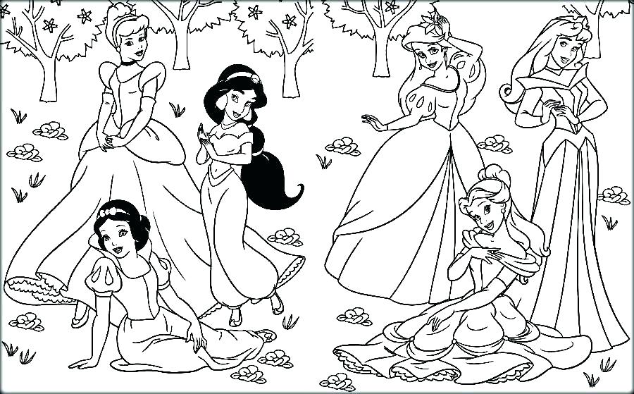 900x559 Free Princess Coloring Pages Free Princess Coloring Pages Free