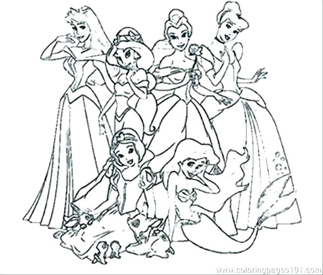 Free Princess Coloring Pages at GetColorings.com | Free printable ...