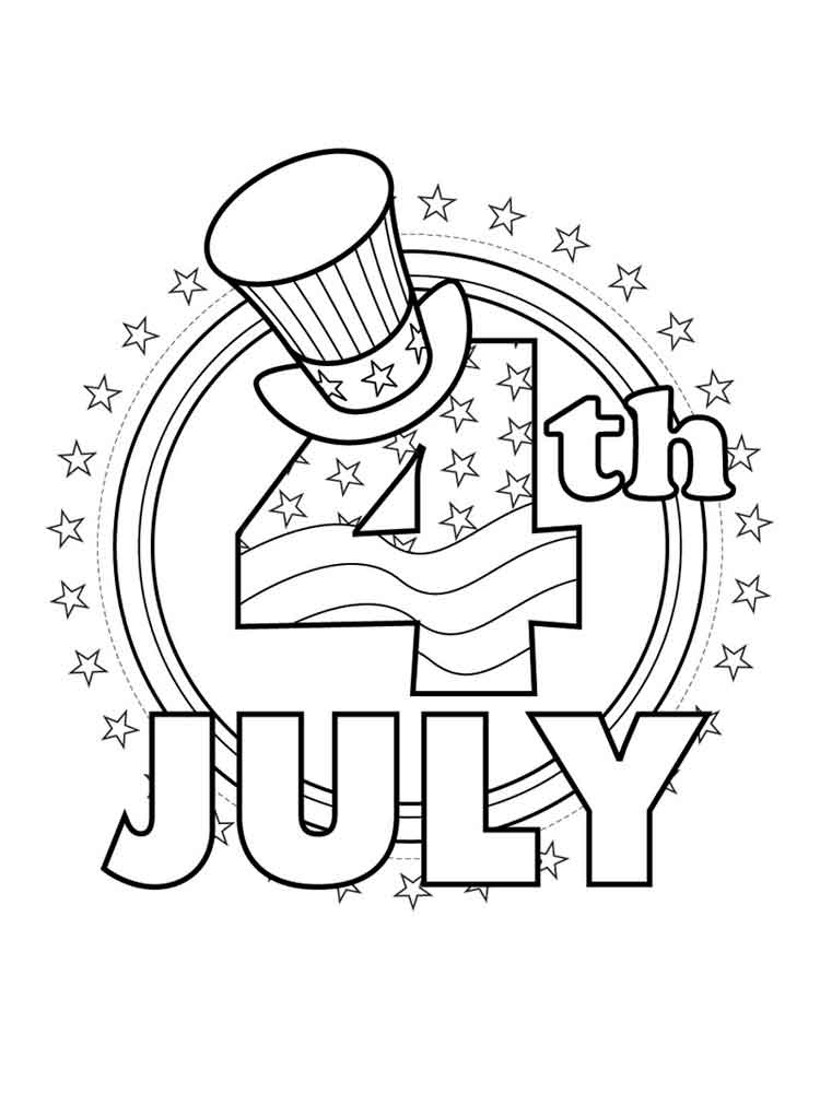 750x1000 Fourth Of July Coloring Pages. Free Printable Fourth Of July