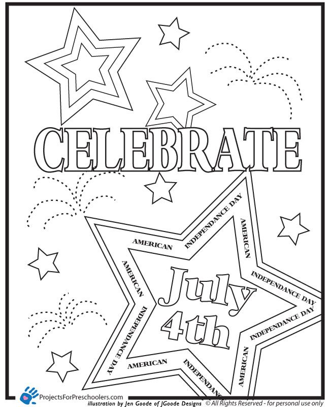 650x800 Free Printable 4th Of July Coloring Pages