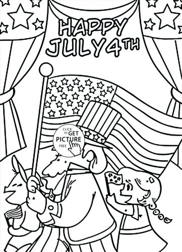 361x500 Coloring Pages ~ Fourth Of July Coloring Pages Download This