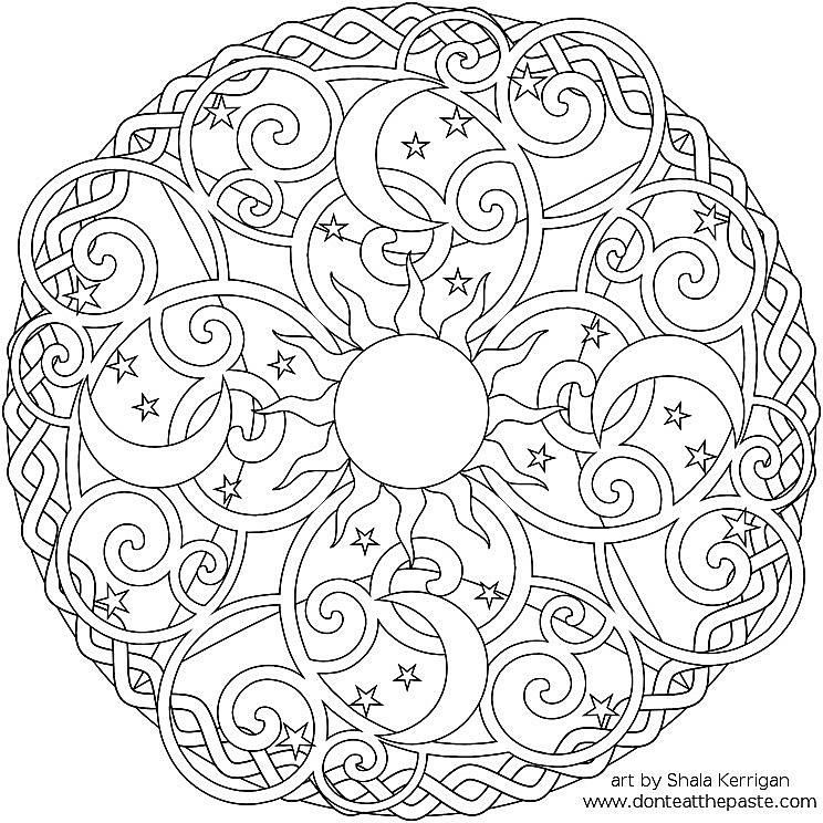 Free Printable Abstract Coloring Pages 744x744 Free Printable Abstract Coloring Pages