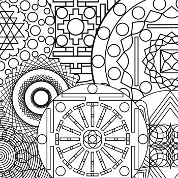 Abstract Coloring Pages To Print 350x350 Abstract Coloring Pages To Print