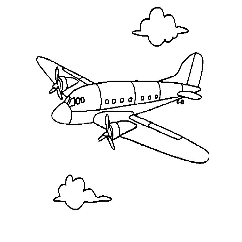 Free Printable Airplane Coloring Pages at GetColorings.com | Free ...