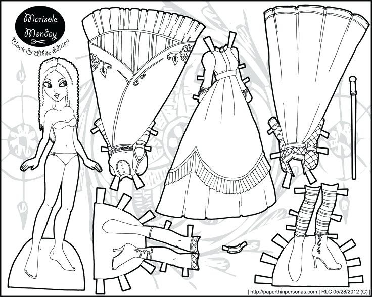 Paper Doll Coloring Pages Free Printable Paper Doll Templates 736x588 Paper Doll Coloring Pages Free Printable Paper Doll Templates