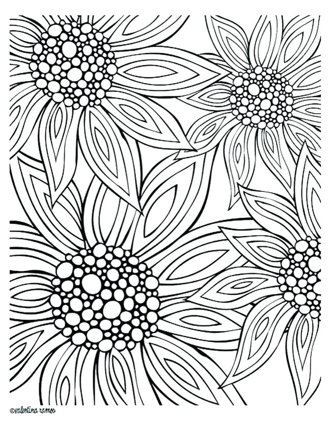 650x841 Printable Coloring Pages Flowers Packed With Coloring Pages