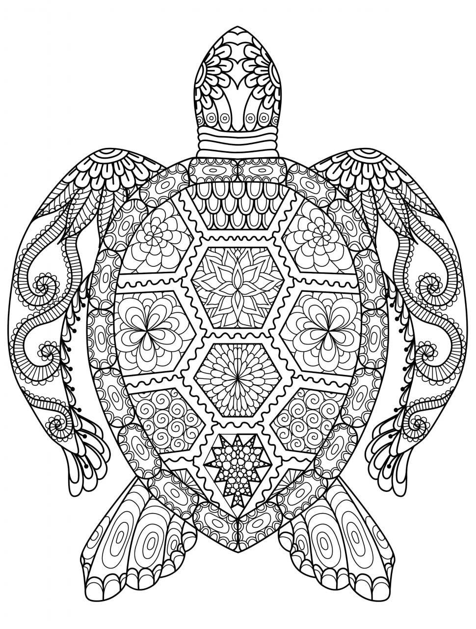 970x1280 Animal Mandala Coloring Pages New Free Printable Home Of Inside