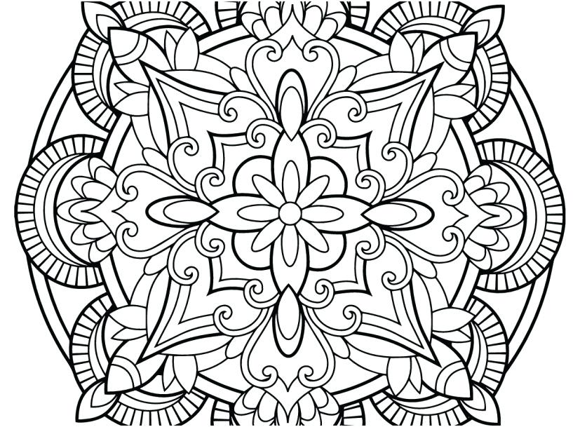827x609 Free Mandala Coloring Pages