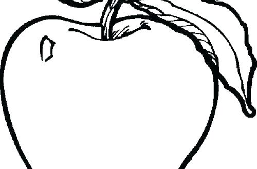 500x329 Apple Pictures To Color Also Apple Color Pages Free Printable