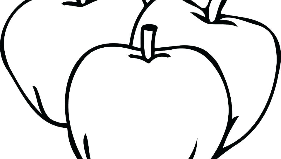 960x544 Coloring Apple Picture S Free Printable Apple Coloring Page