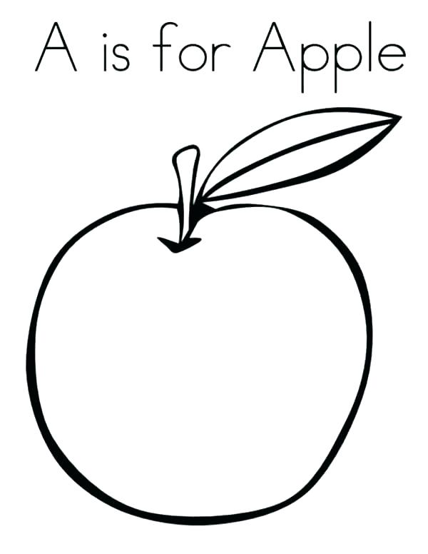 600x776 Coloring Pages Apple Free Printable Apple Coloring Pages Apple