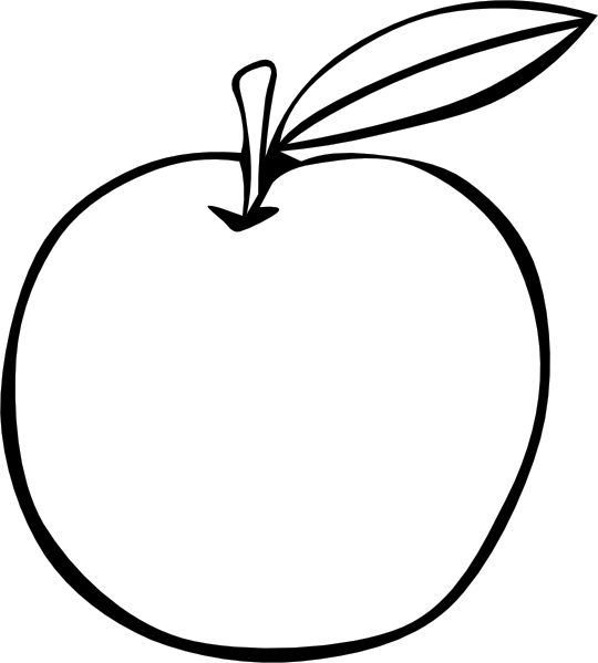 540x599 Free Printable Apple Coloring Pages Stunning Apple Coloring Page