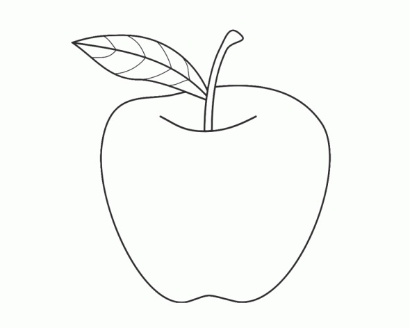 590x472 Printable Apple Coloring Pages Coloring Me