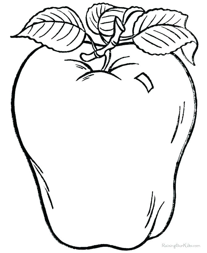 670x820 Apple Coloring Pages For Preschoolers Free Printable Apple