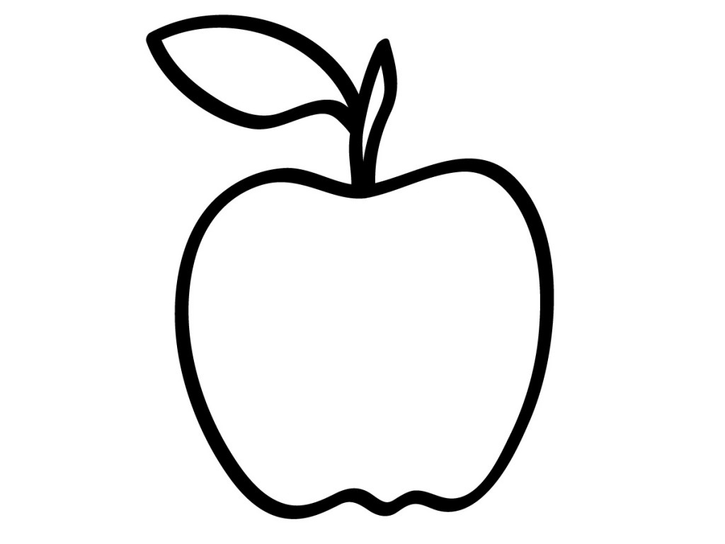 1024x768 Apple Coloring Pages Inspirational Free Printable Apple Coloring