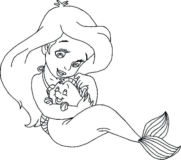 619x548 Free Mermaid Coloring Pages Impressive Princess Coloring Pages