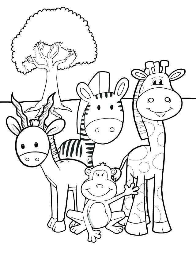 640x828 Baby Animal Coloring Pages Zoo Animal Coloring Page Baby Animal