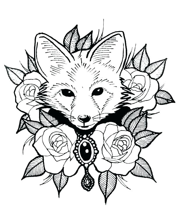 615x767 Animal Coloring Pages Free Detailed Flower Coloring Pages Detailed
