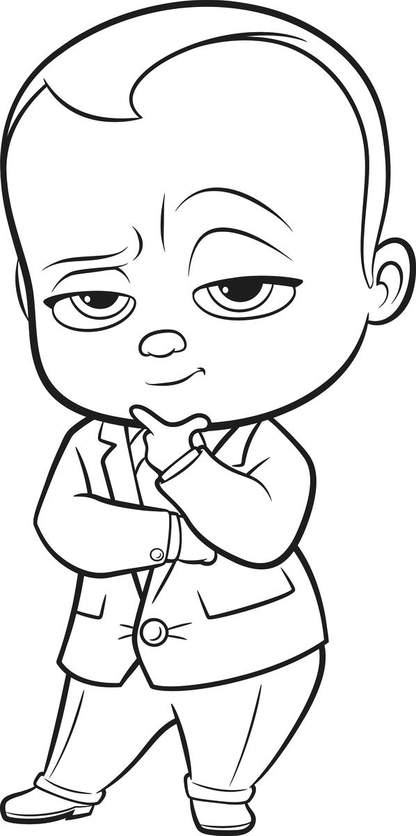 598x1200 Infant Coloring Pages The Boss Baby Baby Coloring Pages Free