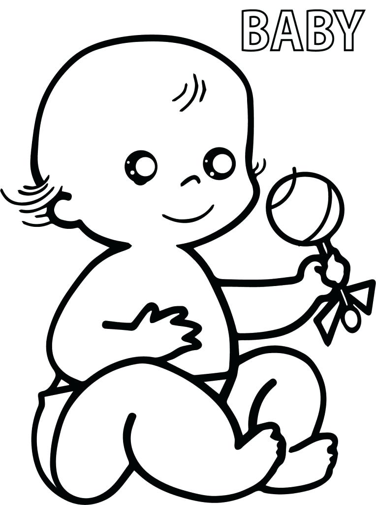 764x1024 Baby Color Pages Articles With Baby Coloring Pages Free Printable