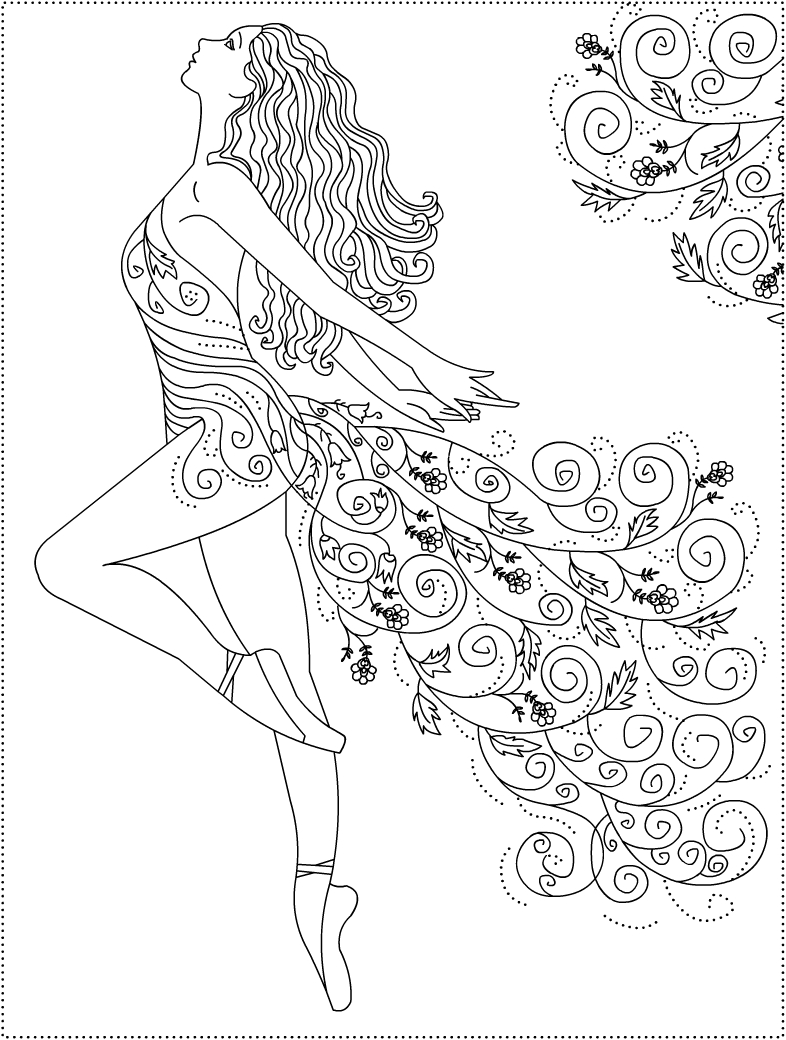 Popular Ballet Coloring Pages To Print 2768 Free Printable 10200 786x1040 Popular Ballet Coloring Pages To Print 2768 Free Printable 10200