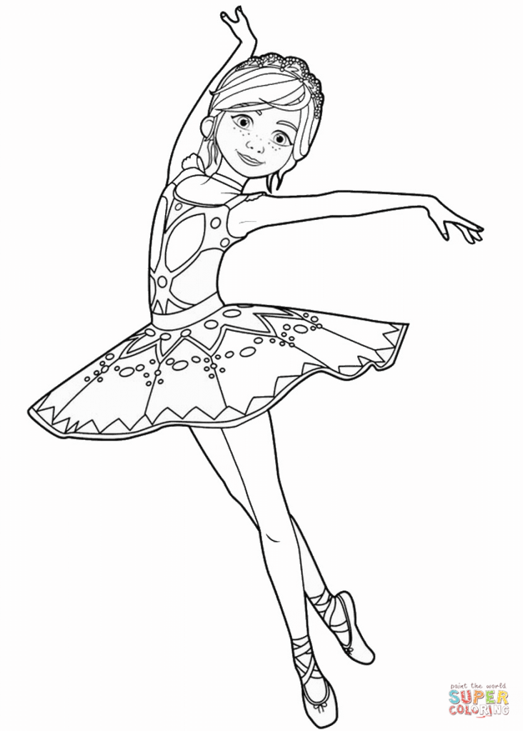 Ballerina Coloring Sheets 732x1024 Ballerina Coloring Sheets