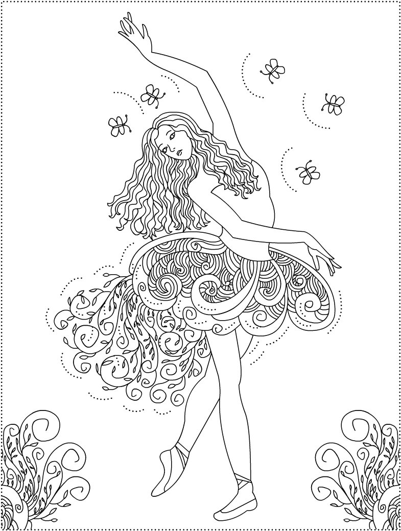 Ballet Coloring Pages 785x1040 Ballet Coloring Pages