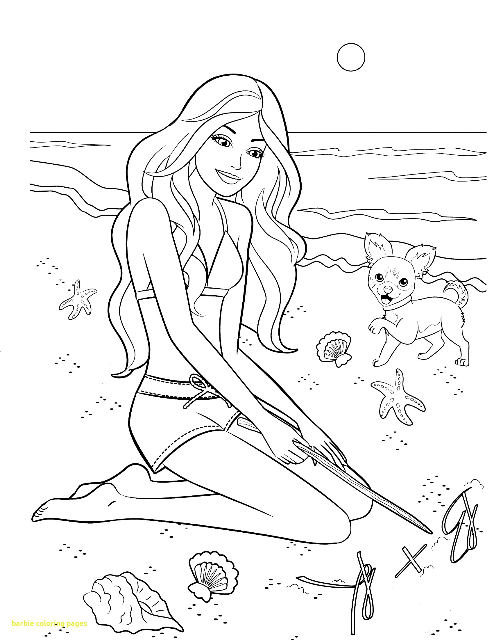 Barbie Coloring Pages With Image Coloring Free Printable Barbie 1700x2200 Barbie Coloring Pages With Image Coloring Free Printable Barbie